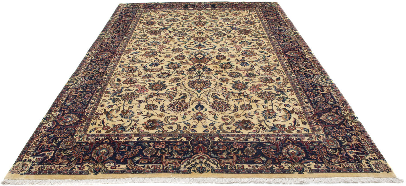 Bild von morgenland Wollteppich "Nain 9la Durchgemustert Beige 314 x 193 cm", rechteckig, 6 mm Höhe, Unikat mit Zertifikat