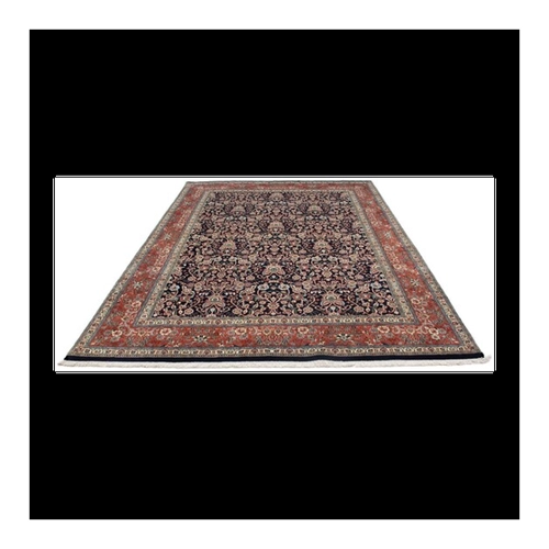 Bild von Morgenland Wollteppich Moud Blumenmuster Nero 293 x 195 cm