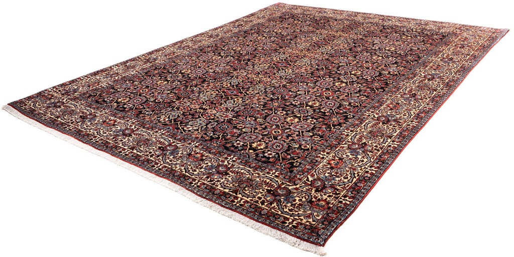 Bild von morgenland Wollteppich "Bidjar Takab Stark Gemustert Nero 335 x 254 cm", rechteckig, 13 mm Höhe, Unikat mit Zertifikat