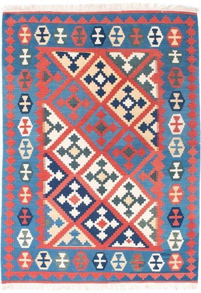 Bild von morgenland Wollteppich »Heriz Medaillon Rosso 300 x 207 cm«, rechteckig, 10 mm Höhe, Unikat mit Zertifikat