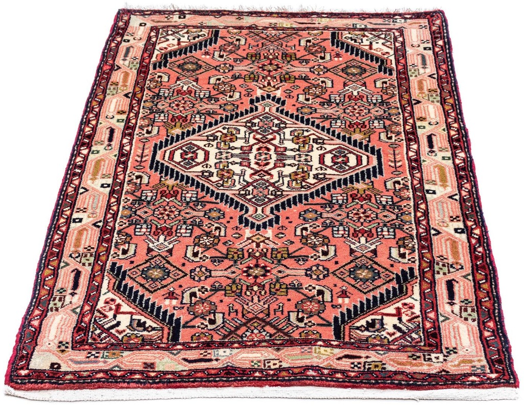 Bild von morgenland Wollteppich "Täbriz - 50 Raj Blumenmuster Beige 89 x 64 cm", rechteckig, 8 mm Höhe, Handgeknüpft