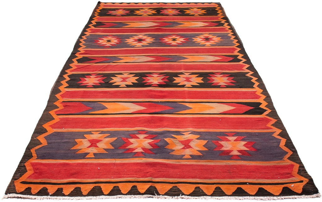 Bild von morgenland Wollteppich "Kelim - Old - 325 x 150 cm - mehrfarbig", rechteckig, 5 mm Höhe, Wohnzimmer, Einzelstück