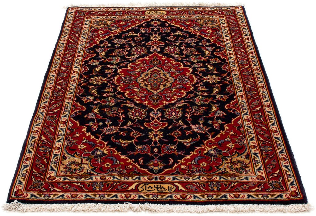Bild von morgenland Wollteppich "Keshan Medaillon 118 x 78 cm", rechteckig, 10 mm Höhe, Handgeknüpft