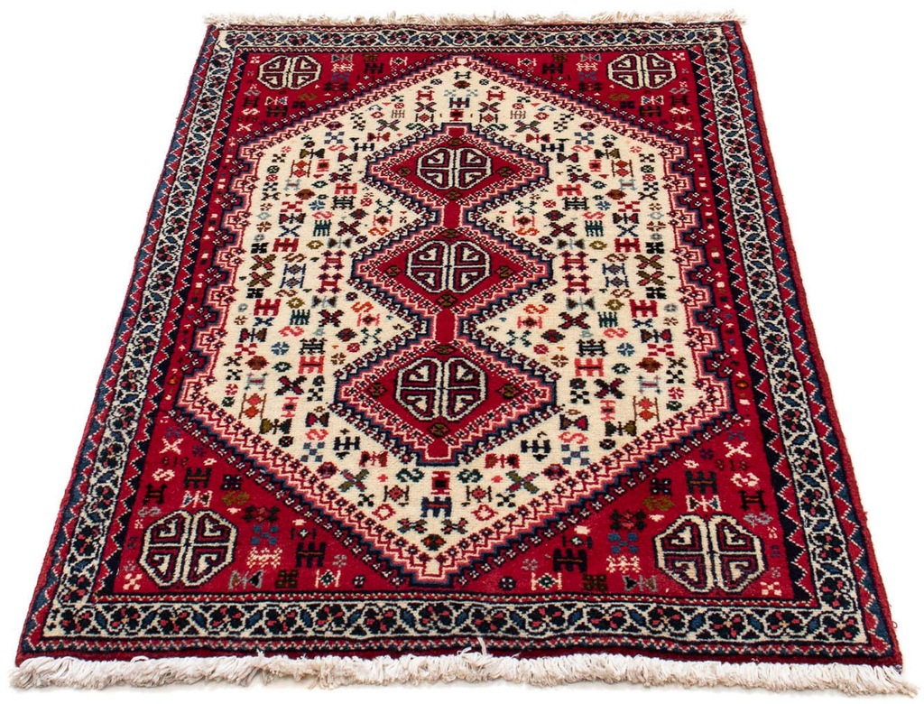 Bild von morgenland Wollteppich "Abadeh Medaillon 118 x 74 cm", rechteckig, 10 mm Höhe, Handgeknüpft