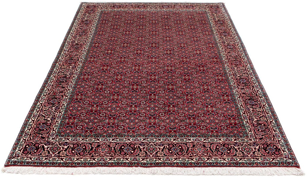 Bild von morgenland Seidenteppich "Bidjar Stark Gemustert 203 x 130 cm", rechteckig, 15 mm Höhe, Unikat mit Zertifikat