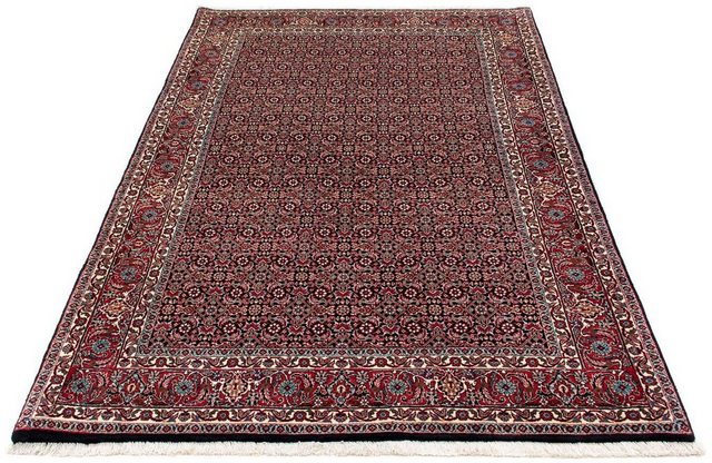 Bild von morgenland Seidenteppich Bidjar Blumenmuster 200 x 131 cm, rechteckig, Höhe: 15 mm, Unikat mit Zertifikat