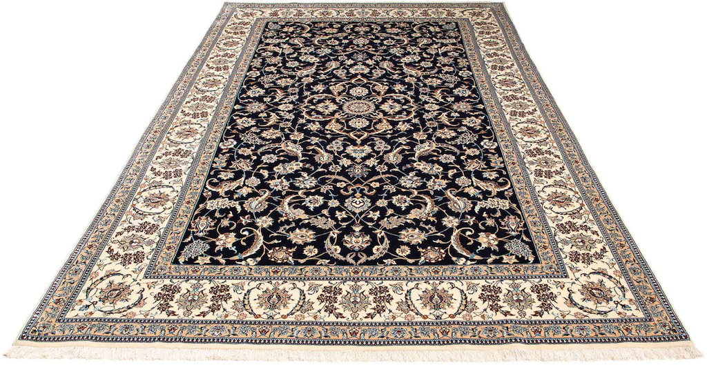Bild von morgenland Orientteppich "Perser - Nain - Premium - 267 x 173 cm - dunkelblau", rechteckig, 6 mm Höhe, Wohnzimmer, Handgeknüpft, Einzelstück mit Zertifikat