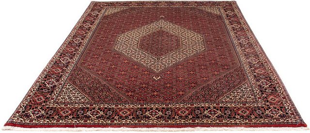 Bild von morgenland Orientteppich Perser - Bidjar - 261 x 206 cm - dunkelrot, rechteckig, Höhe: 15 mm, Wohnzimmer, Handgeknüpft, Einzelstück mit Zertifikat
