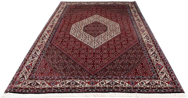 Bild von morgenland Orientteppich Perser - Bidjar - 257 x 173 cm - dunkelrot, rechteckig, Höhe: 15 mm, Wohnzimmer, Handgeknüpft, Einzelstück mit Zertifikat