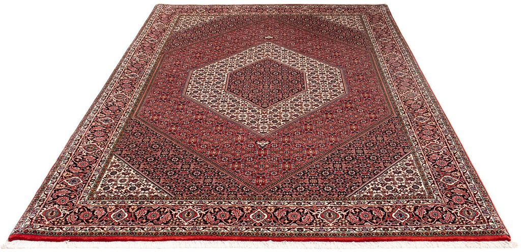 Bild von morgenland Orientteppich "Perser - Bidjar - 249 x 174 cm - dunkelrot", rechteckig, 15 mm Höhe, Wohnzimmer, Handgeknüpft, Einzelstück mit Zertifikat