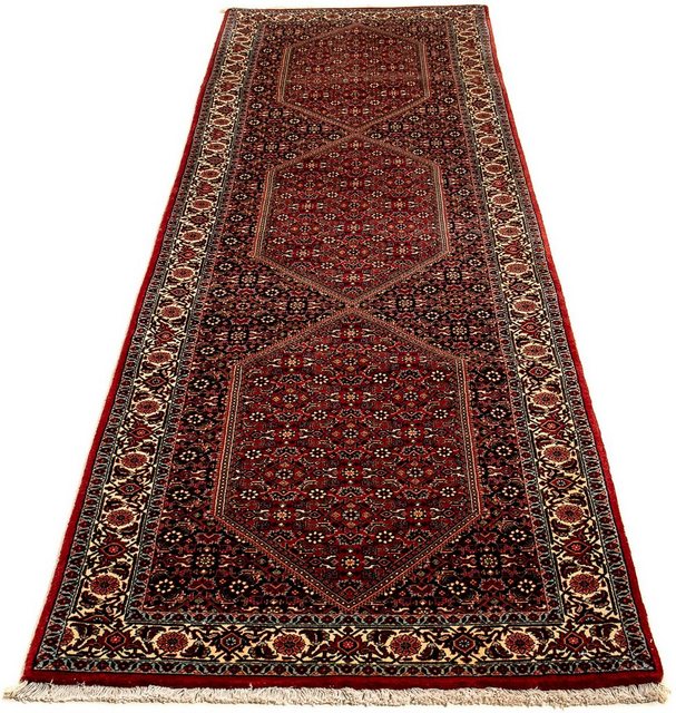 Bild von morgenland Orientteppich Perser - Bidjar - 310 x 83 cm - mehrfarbig, rechteckig, Höhe: 15 mm, Wohnzimmer, Handgeknüpft, Einzelstück mit Zertifikat