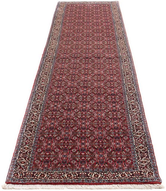 Bild von morgenland Orientteppich Perser - Bidjar - 385 x 84 cm - dunkelrot, rechteckig, Höhe: 15 mm, Wohnzimmer, Handgeknüpft, Einzelstück mit Zertifikat