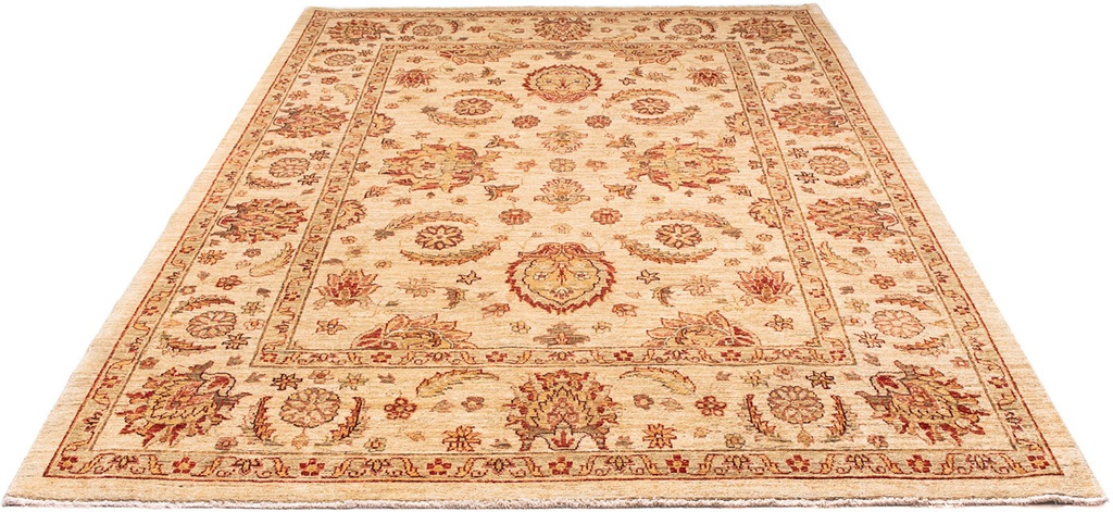 Bild von morgenland Orientteppich "Ziegler - 241 x 162 cm - beige", rechteckig, 6 mm Höhe, Wohnzimmer, Handgeknüpft, Einzelstück mit Zertifikat