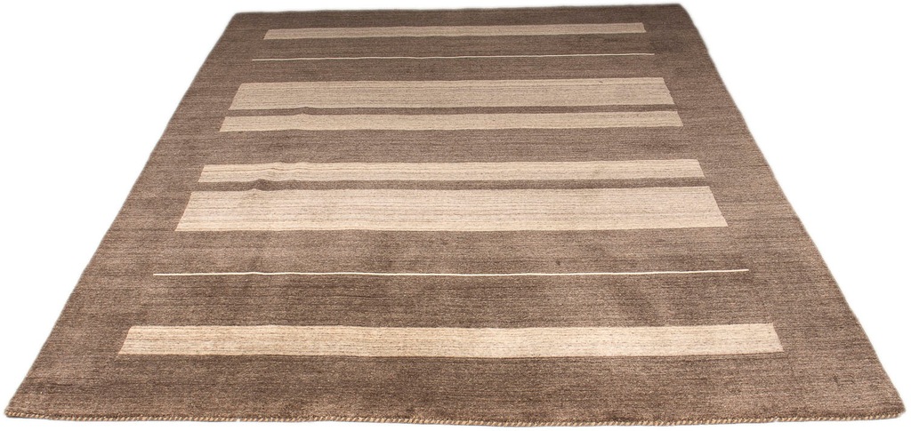 Bild von morgenland Wollteppich "Gabbeh - Softy - 240 x 172 cm - braun", rechteckig, 16 mm Höhe, Wohnzimmer, Einzelstück