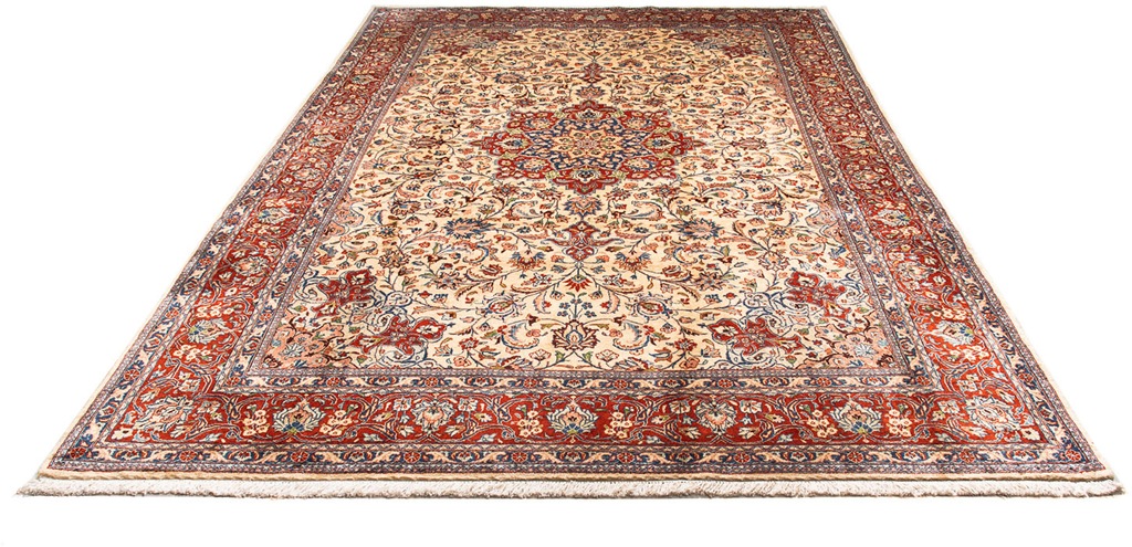 Bild von morgenland Orientteppich "Perser - Classic - 314 x 211 cm - beige", rechteckig, 10 mm Höhe, Wohnzimmer, Handgeknüpft, Einzelstück mit Zertifikat