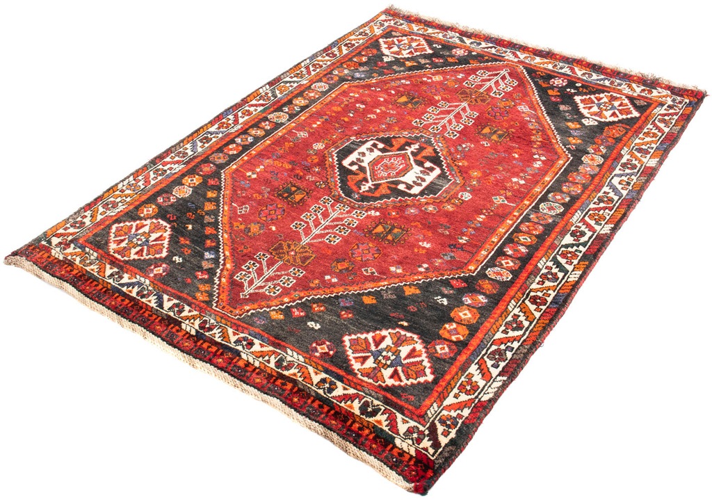 Bild von morgenland Orientteppich "Perser - Nomadic - 148 x 108 cm - dunkelrot", rechteckig, 10 mm Höhe, Wohnzimmer, Handgeknüpft, Einzelstück mit Zertifikat