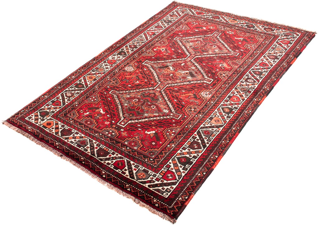 Bild von morgenland Orientteppich "Perser - Nomadic - 165 x 110 cm - dunkelrot", rechteckig, 10 mm Höhe, Wohnzimmer, Handgeknüpft, Einzelstück mit Zertifikat
