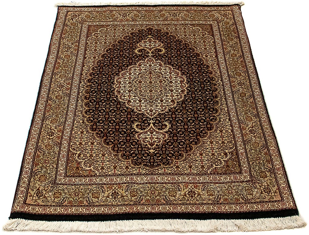 Bild von morgenland Orientteppich "Perser - Täbriz - Royal - 120 x 80 cm - dunkelblau", rechteckig, 7 mm Höhe, Wohnzimmer, Handgeknüpft, Einzelstück mit Zertifikat
