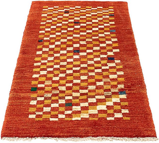 Bild von morgenland Wollteppich "Gabbeh - Perser - 140 x 72 cm - rost", rechteckig, 18 mm Höhe, Wohnzimmer, Handgeknüpft, Einzelstück mit Zertifikat
