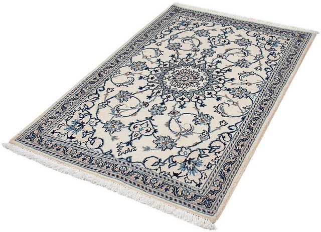 Bild von morgenland Orientteppich "Perser - Nain - 140 x 90 cm - beige", rechteckig, 10 mm Höhe, Wohnzimmer, Handgeknüpft, Einzelstück mit Zertifikat