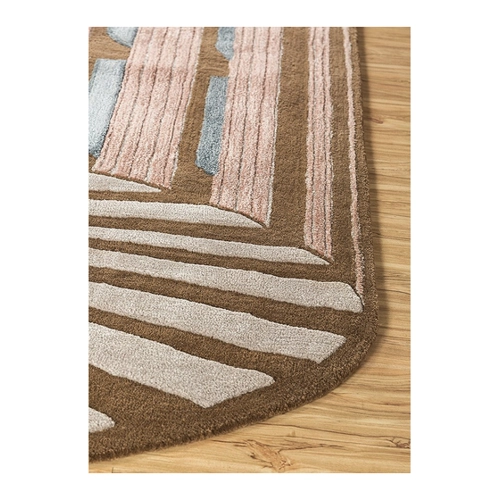 Bild von morgenland Wollteppich Davide - Fellförmiger Wollteppich