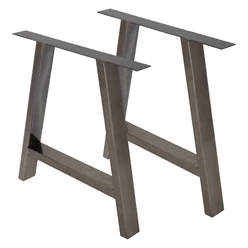 Bild von B-Ware Tischbeine Tischgestell 2er Set A-Design 70x72,5 cm Industrial aus Stahl