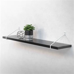 Bild von ML-DESIGN Wandregalhalter Regalhalterung Winkel Halterung für Regale & Konsolen Regalträger, 2-tlg., Regalstütze Haarnadel 2er Set solide Regalwinkel Industrial Metall
