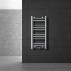 Bild von Badheizkörper Sahara 400x800 mm Anthrazit gerade mit Mittelanschluss LuxeBath