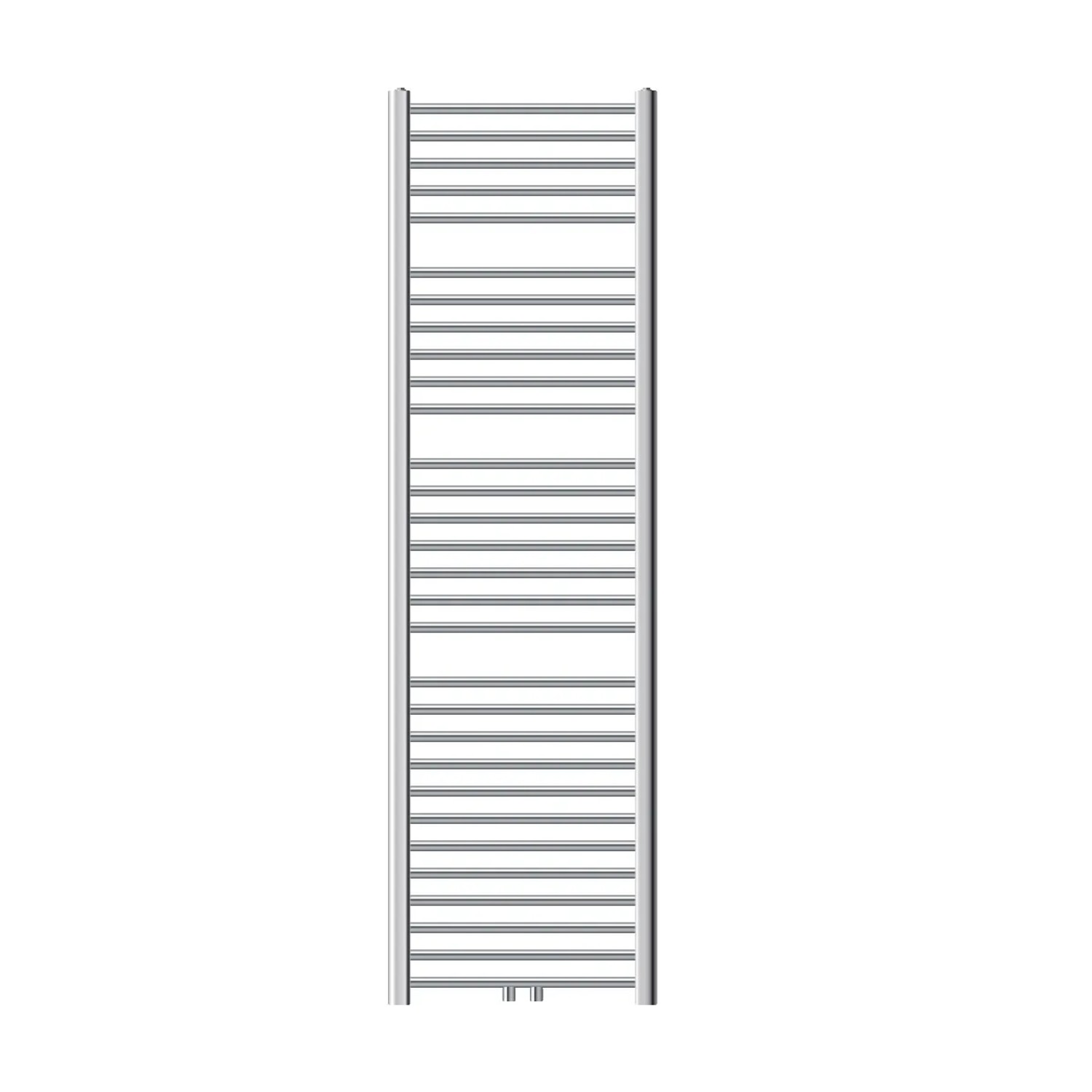 Bild von Badheizkörper Sahara 500x1800 mm Chrome gerade mit Mittelanschluss LuxeBath