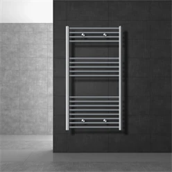 Bild von Badheizkörper Sahara 750x1200 mm Chrome gerade mit Seitenanschluss LuxeBath
