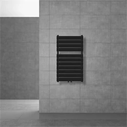 Bild von LuxeBath Badheizkörper Steam 500x800 mm Schwarz Matt Mittelanschluss 50 mm