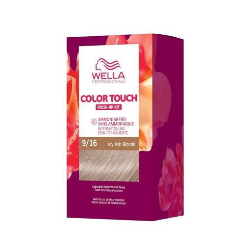 Bild von Wella Color Touch Fresh Up Kit 130 ml 9/16 lichtblond asch violett Haarfarbe mit Entwickler Set