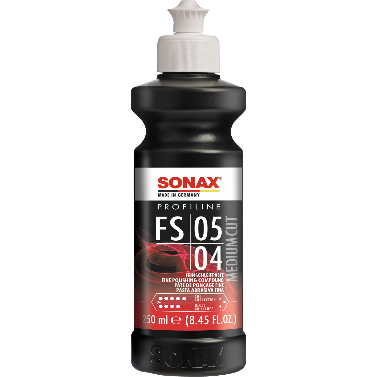 Bild von SONAX PROFILINE FS 05-04 (250 ml) Politur zur Entfernung von Staubeinschlüssen, Farbnebel, Schleifspuren | Art-Nr. 03191410