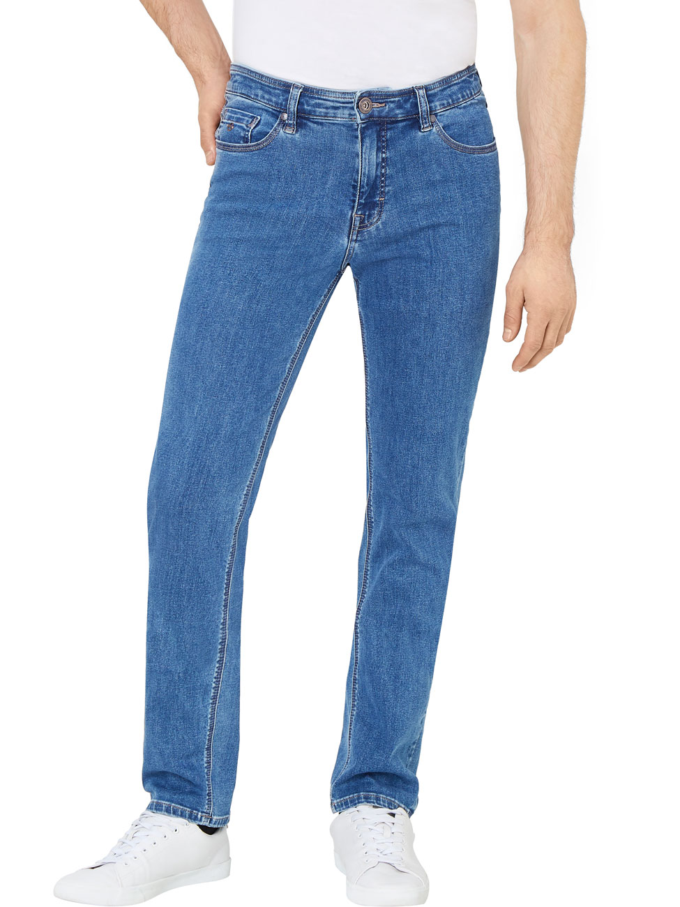 Bild von Paddock`s Herren Jeans Ranger Pipe - Slim Fit - Blau - Blue Medium Stone Motion & Comfort
