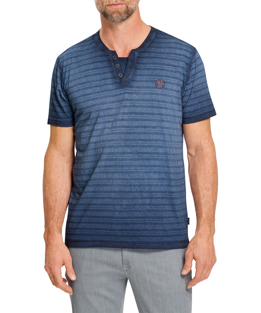 Bild von Pioneer T-Shirt Iris black gestreift
