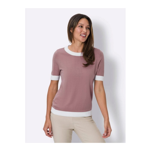 Bild von Sieh an! Angenehmer Kurzarm-Strickpullover für jeden Anlass