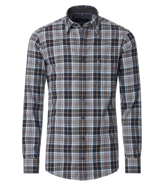 Bild von CASAMODA Freizeithemd, Comfort-Fit, Kent-Kragen, für Herren, grau, 3XL