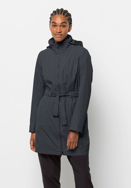 Bild von Jack Wolfskin Norden Port Coat Women Regenmantel Damen XL grey,black Phantom