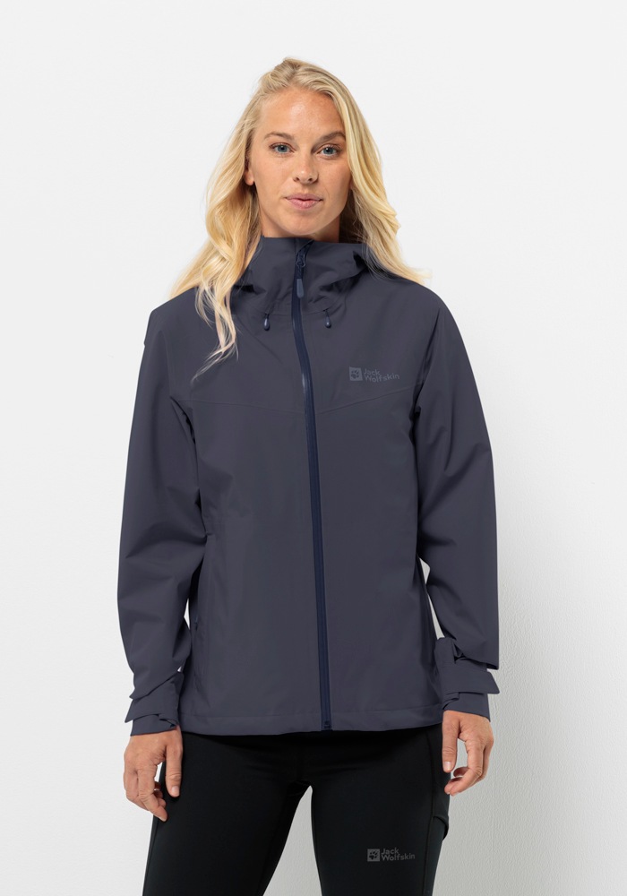 Bild von Jack Wolfskin Highest Peak 3L Jacket Women Hardshell-Regenjacke Damen L grey,black Graphite