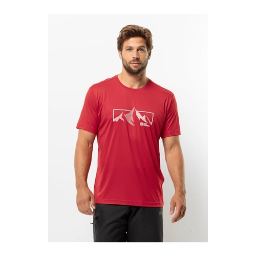 Bild von Jack Wolfskin Peak Graphic T-Shirt Men Funktionsshirt Herren 3XL rot red glow