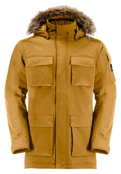 Bild von Jack Wolfskin Glacier Canyon Parka Wasserdichter Wintermantel Herren XL yellow mustard