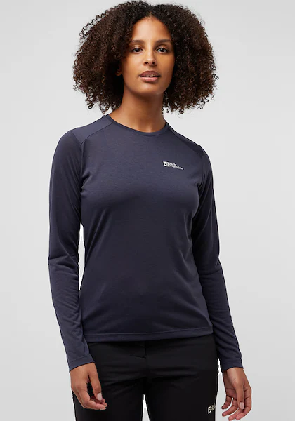 Bild von Jack Wolfskin Vonnan LS T-Shirt Women Langarm Funktionsshirt Damen 2XL grey,black Graphite