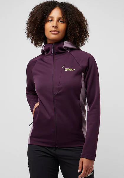 Bild von Jack Wolfskin Alpgrat Extended Version Jacket Women Fleecejacke Damen S purple midnight plum