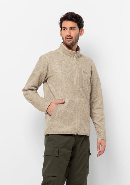 Bild von Jack Wolfskin Fleecejacke "Tannenspur", Stehkragen, für Herren, grün, XL