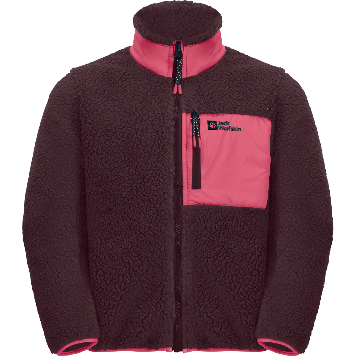 Bild von Jack Wolfskin Ice Curl Jacket Kids Fleecejacke Kinder 128 purple,pink boysenberry/pink