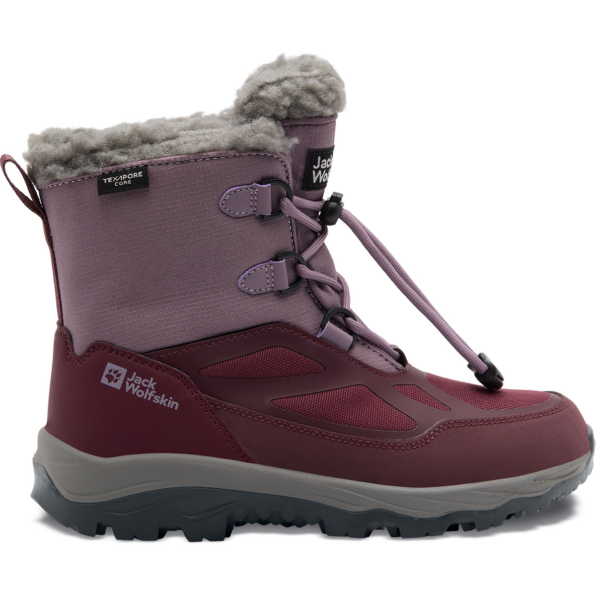 Bild von Jack Wolfskin Vojo Shell Extended Version Texapore Mid Kids Wasserdichte Winterstiefel Kinder 36 purple wild blossom