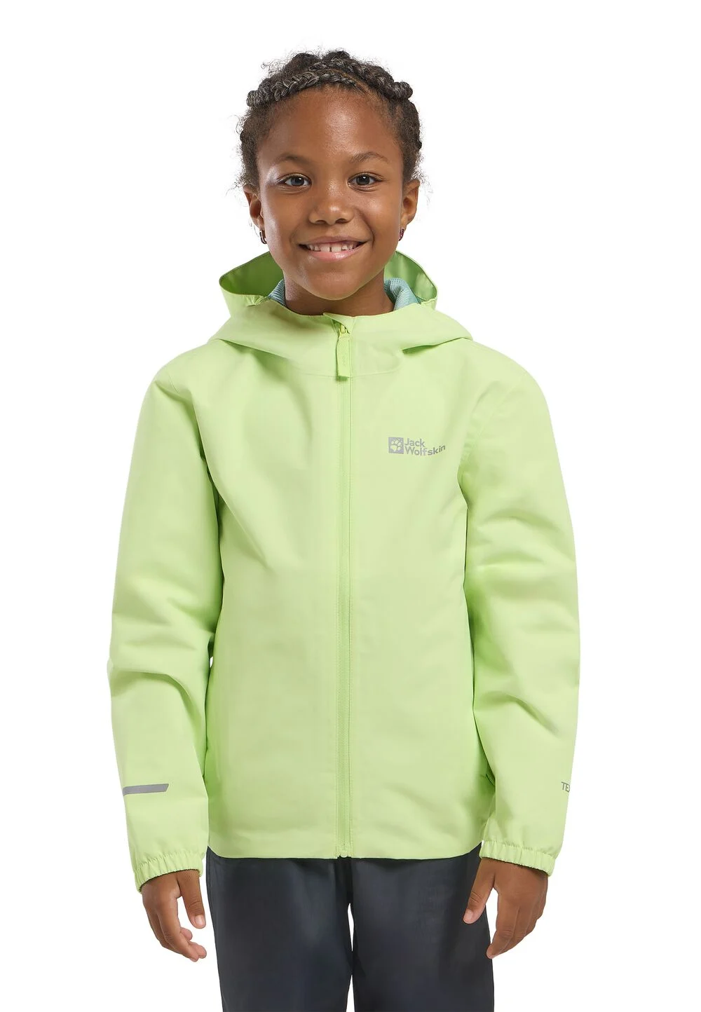 Bild von Jack Wolfskin Flaze Jacket Kids Regenjacke Kinder 140 green cool matcha