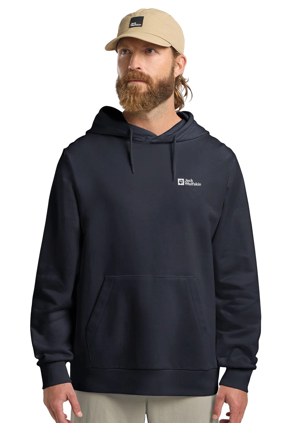 Bild von Jack Wolfskin Essential Hoodie Men Hoodie aus Bio-Baumwolle Herren S blue dark navy