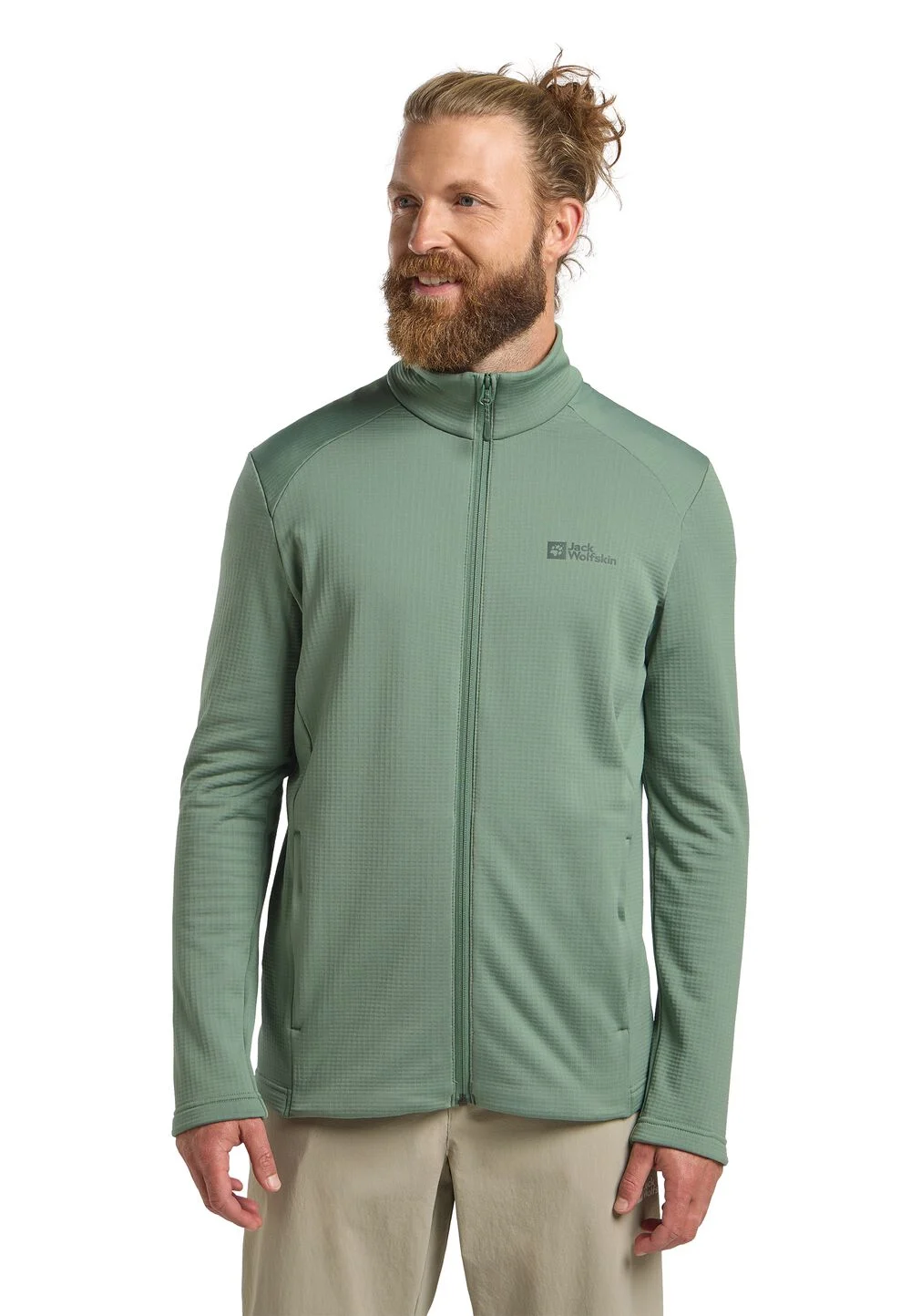 Bild von Jack Wolfskin Kolbenberg FZ Men Fleecejacke Herren L green eucalyptus