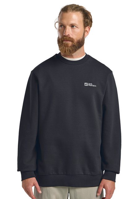 Bild von Jack Wolfskin Essential Crewneck Men Pullover aus Bio-Baumwolle Herren 3XL blue dark navy